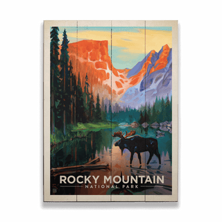 Rocky Mountain National Park - Wood Plank Wall Art Wood & Metal Signs Anderson Design Group