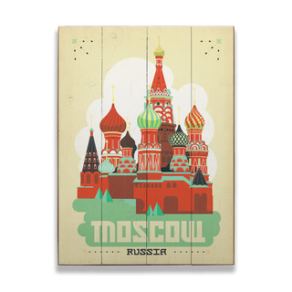 Moscow, Russia - Wood & Metal Wall Art Wood & Metal Signs Anderson Design Group