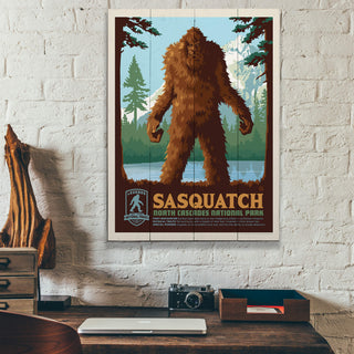 Sasquatch: North Cascades Mystery - Wood Plank Wall Art Wood & Metal Signs Anderson Design Group