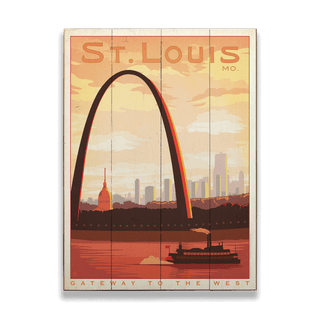 St. Louis Arch - Wood & Metal Wall Art Wood & Metal Signs Anderson Design Group