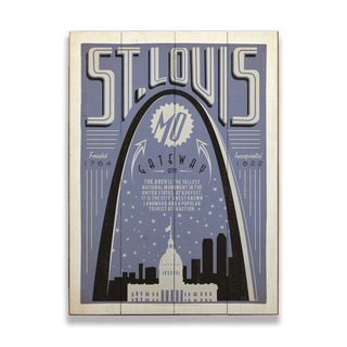 St. Louis Arch - Wood & Metal Wall Art Wood & Metal Signs Anderson Design Group