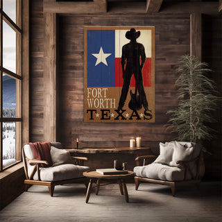 Fort Worth, Texas - Wood & Metal Wall Art Wood & Metal Signs Anderson Design Group