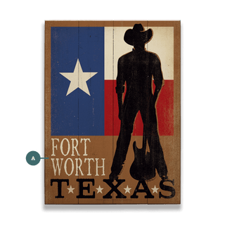 Fort Worth, Texas - Wood & Metal Wall Art Wood & Metal Signs Anderson Design Group