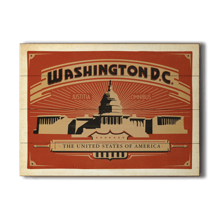 Washington D.C. Capitol Building - Wood & Metal Wall Art Wood & Metal Signs Anderson Design Group