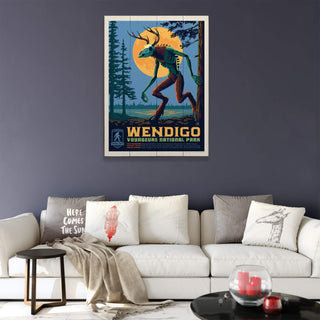 Wendigo: Whisper of the Winter Woods - Wood Plank Wall Art Wood & Metal Signs Anderson Design Group