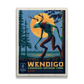 Wendigo: Whisper of the Winter Woods - Wood Plank Wall Art Wood & Metal Signs Anderson Design Group