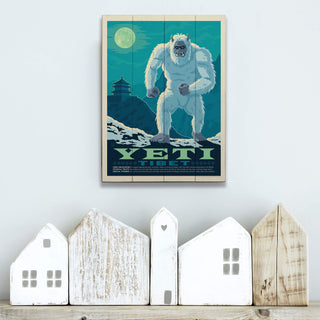 Yeti: The Snowbound Sentinel - Wood Plank Wall Art Wood & Metal Signs Anderson Design Group