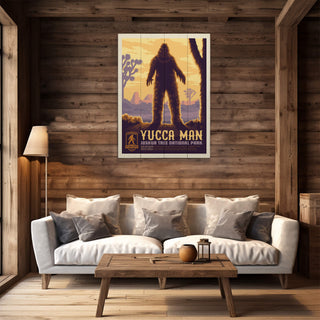 Yucca Man: The Desert Phantom - Wood Plank Wall Art Wood & Metal Signs Anderson Design Group