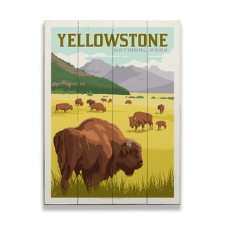 Yellowstone National Park - Wood Plank Wall Art Wood & Metal Signs Anderson Design Group