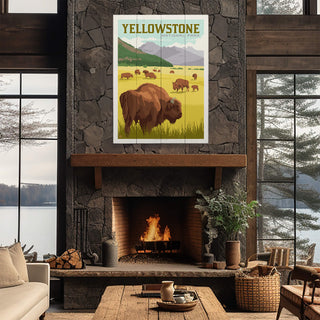 Yellowstone National Park - Wood Plank Wall Art Wood & Metal Signs Anderson Design Group