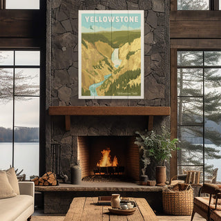 Yellowstone National Park - Wood Plank Wall Art Wood & Metal Signs Anderson Design Group