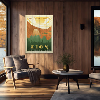 Zion National Park Kolob Arch - Wood Plank Wall Art Wood & Metal Signs Anderson Design Group