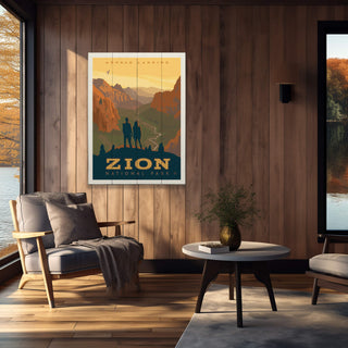 Zion National Park Angels Landing - Wood Plank Wall Art Wood & Metal Signs Anderson Design Group