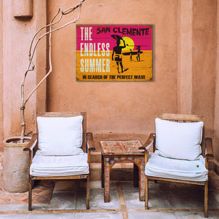 The Endless Summer: San Clemente - Wood & Metal Wall Art Wood & Metal Signs Bruce Brown Films