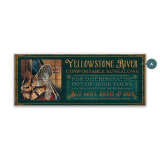 Yellowstone River Bungalows - Wood & Metal Wall Art Wood & Metal Signs Marilynn Dwyer Mason