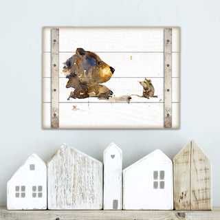 Unexpected Friendship - Wood Plank Wall Art Wood & Metal Signs Dean Crouser