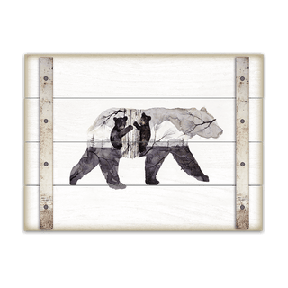 Mama Bear and Cubs - Wood Plank Wall Art Wood & Metal Signs Dean Crouser