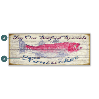 Try Our Seafood Specials - Wood & Metal Wall Art Wood & Metal Signs FishAye Trading Company