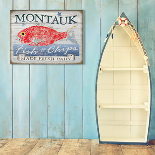 Montauk Fish & Chips - Wood & Metal Wall Art Wood & Metal Signs FishAye Trading Company