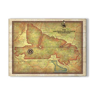 The Absaroka-Beartooth Wilderness - Wood & Metal Wall Art Wood & Metal Signs Lisa Middleton