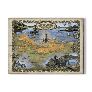 Boundary Waters Canoe Area Wilderness, Minnesota - Wood & Metal Wall Art Wood & Metal Wall Art Lisa Middleton