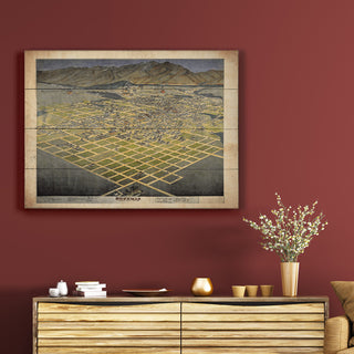 Bird's Eye View of Bozeman, Montana - Wood & Metal Wall Art Wood & Metal Wall Art Lisa Middleton