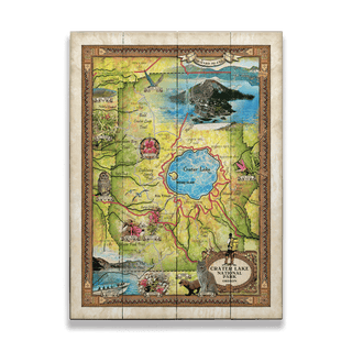 Crater Lake National Park, Oregon - Wood & Metal Wall Art Wood & Metal Signs Lisa Middleton