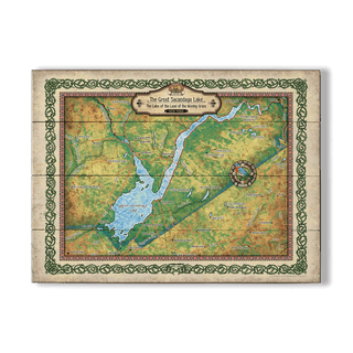 Great Sacandaga Lake, New York - Wood & Metal Wall Art Wood & Metal Signs Lisa Middleton