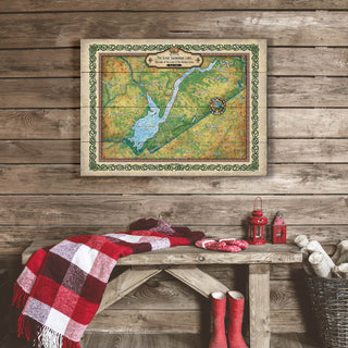 Great Sacandaga Lake, New York - Wood & Metal Wall Art Wood & Metal Signs Lisa Middleton