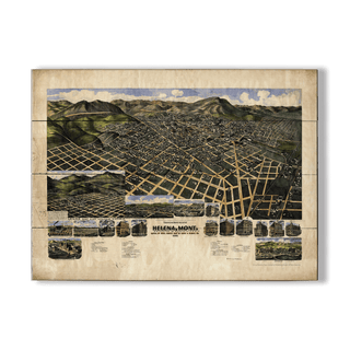 Helena, Montana - Wood & Metal Wall Art Wood & Metal Signs Lisa Middleton