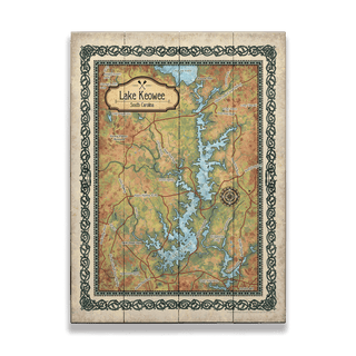 Lake Keowee, South Carolina - Wood & Metal Wall Art Wood & Metal Signs Lisa Middleton