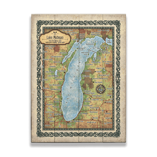 Lake Michigan - Wood & Metal Wall Art Wood & Metal Signs Lisa Middleton