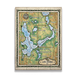 Lake Okoboji, Iowa - Wood & Metal Wall Art Wood & Metal Signs Lisa Middleton