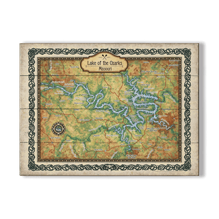 Lake of the Ozarks, Missouri - Wood & Metal Wall Art Wood & Metal Signs Lisa Middleton