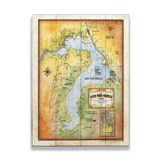 Lake Pend Oreille, Idaho - Wood & Metal Wall Art Wood & Metal Signs Lisa Middleton