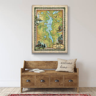 Lake Sunapee, New Hampshire - Wood & Metal Wall Art Wood & Metal Signs Lisa Middleton