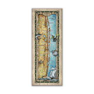 Lake Worth Lagoon, Florida - Wood & Metal Wall Art Wood & Metal Signs Lisa Middleton