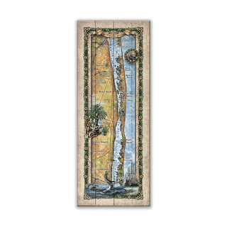 North Hutchinson Island, Florida - Wood & Metal Wall Art Wood & Metal Signs Lisa Middleton