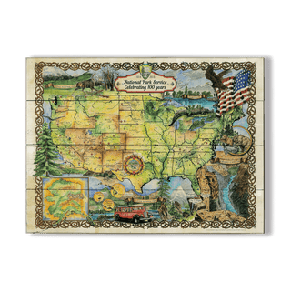 100 Year Celebration of the National Park Service - Wood & Metal Wall Art Wood & Metal Signs Lisa Middleton