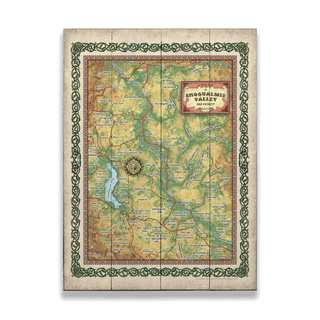 A New Map of Snoqualmie Valley, Washington - Wood & Metal Wall Art Wood & Metal Signs Lisa Middleton