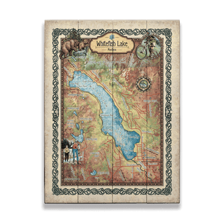 Whitefish Lake, Montana - Wood & Metal Wall Art Wood & Metal Signs Lisa Middleton