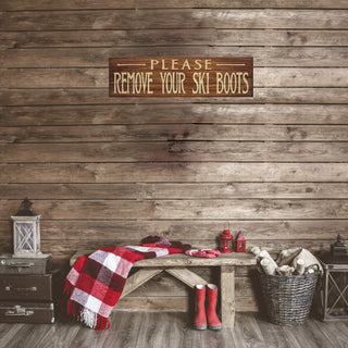 Please Remove Boots: Generic - Wood & Metal Wall Art Wood & Metal Wall Art Meissenburg Designs