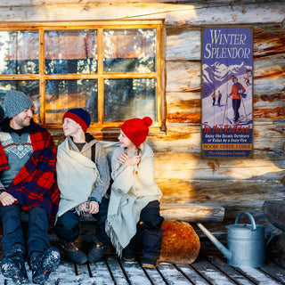 Winter Splendor Rockies (with Skiers) - Wood & Metal Wall Art Wood & Metal Wall Art Meissenburg Designs