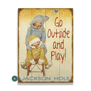 Go Outside and Play! - Wood & Metal Wall Art Wood & Metal Wall Art Meissenburg Designs