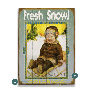 Fresh Snow - Wood & Metal Wall Art Wood & Metal Wall Art Meissenburg Designs