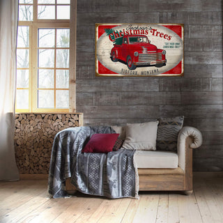 Christmas Tree Truck - Wood & Metal Wall Art Wood & Metal Signs Meissenburg Designs