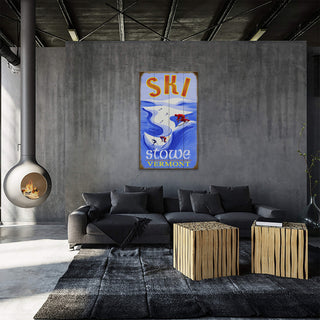 Ski Bowl - Wood & Metal Wall Art Wood & Metal Wall Art Meissenburg Designs