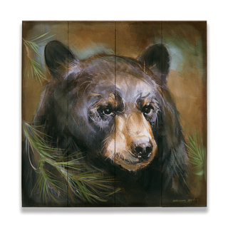 Bear in Branches: Bear 3 - Wood & Metal Wall Art Wood & Metal Signs Marilynn Dwyer Mason