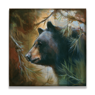 Bear in Branches: Bear 4 - Wood & Metal Wall Art Wood & Metal Signs Marilynn Dwyer Mason
