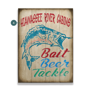 Bait, Beer, and Tackle - Wood & Metal Wall Art Wood & Metal Signs Marty Mummert Studio